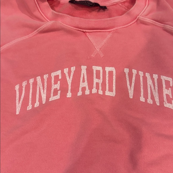 Vineyard Vines Coral Crewneck terry back - Picture 2 of 3